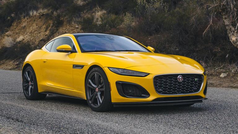 2023 Jaguar F-Type R front right in yellow